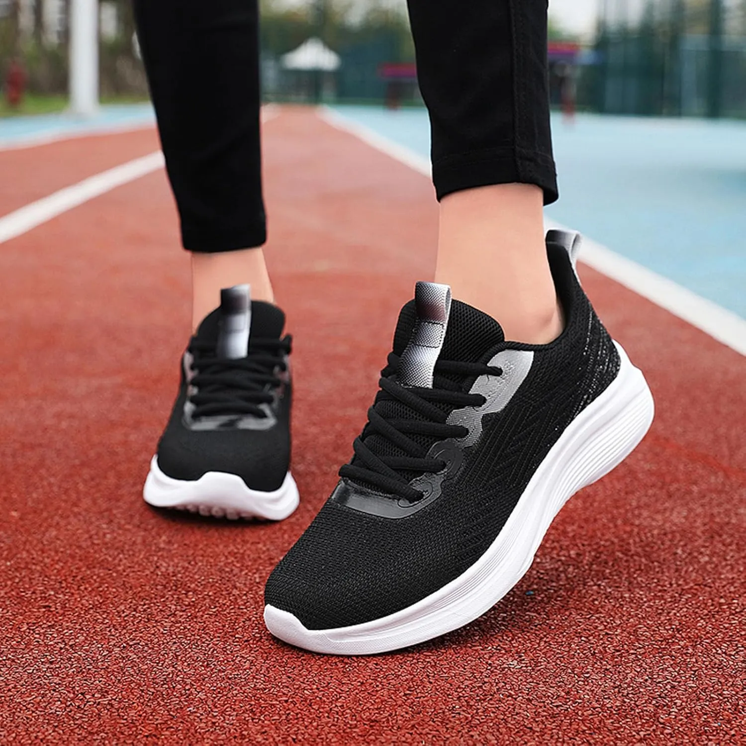 Arch Support Platform Sneakers for Women Non Slip Workout Fashion Tennis Running Sneakers Canvas Slip on Shoe
