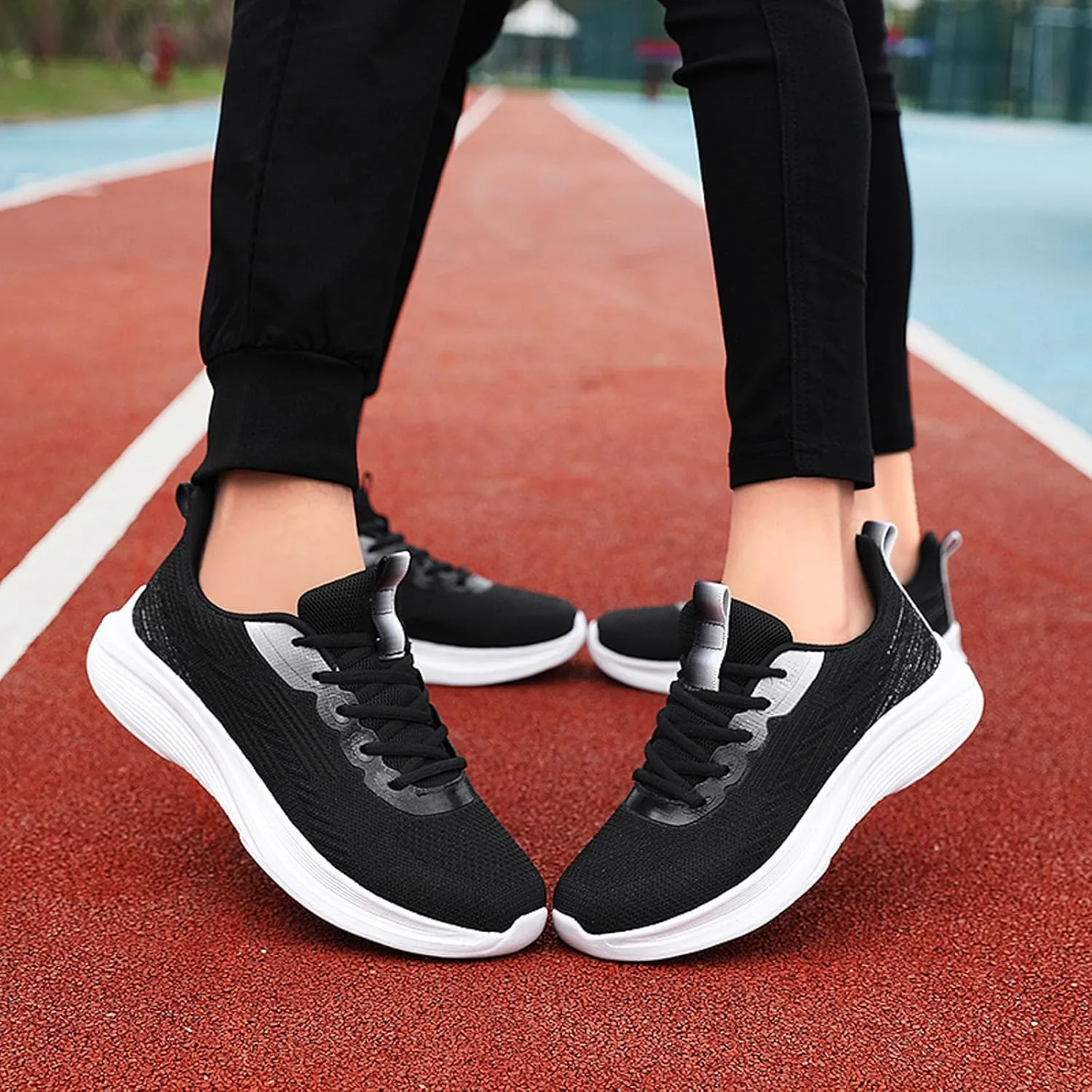 Arch Support Platform Sneakers for Women Non Slip Workout Fashion Tennis Running Sneakers Canvas Slip on Shoe