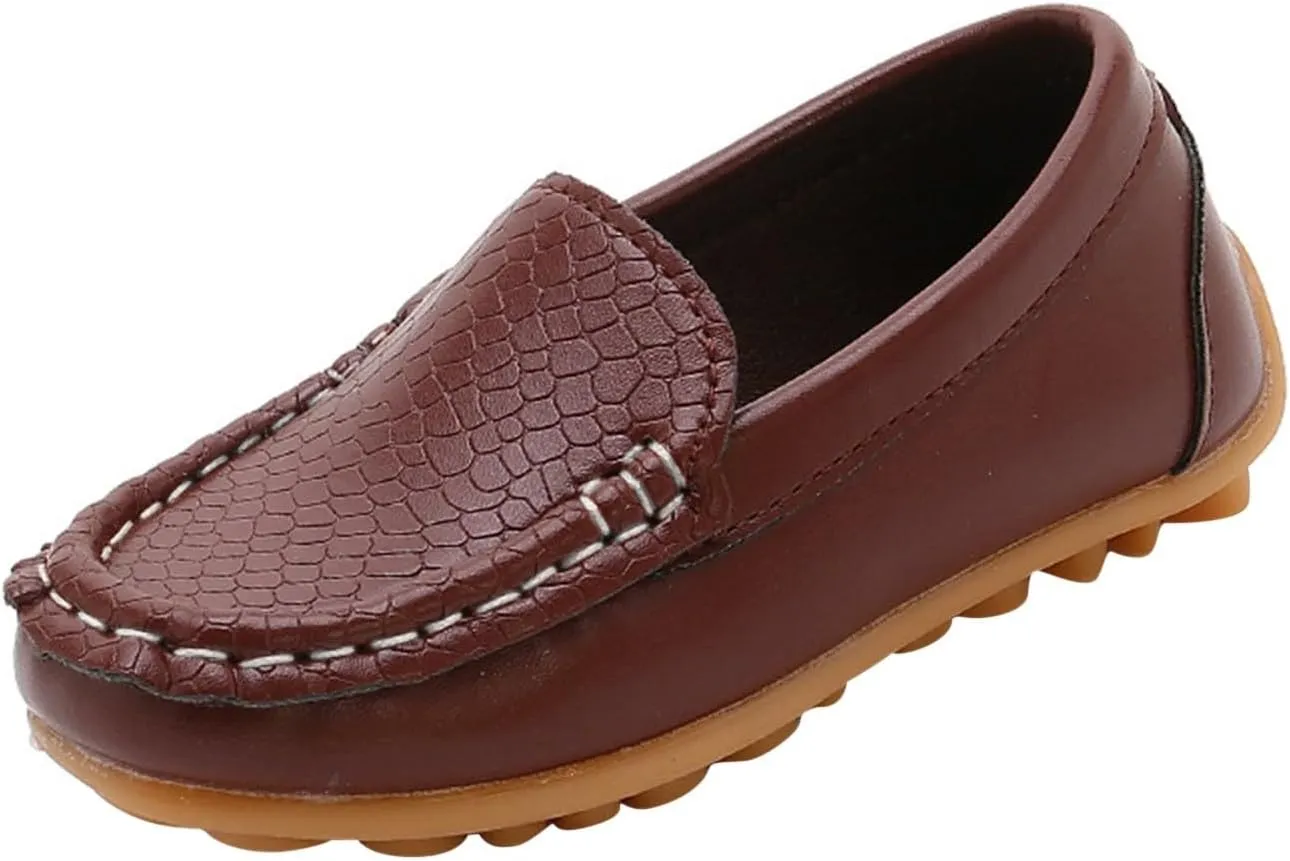 Baby Infant Girls Loafer Flat Slip-On Comfort Dress Shoes Toddler Kids Boys Suede Leather Church 𝐎xford Shoes