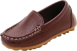 Baby Infant Girls Loafer Flat Slip-On Comfort Dress Shoes Toddler Kids Boys Suede Leather Church 𝐎xford Shoes