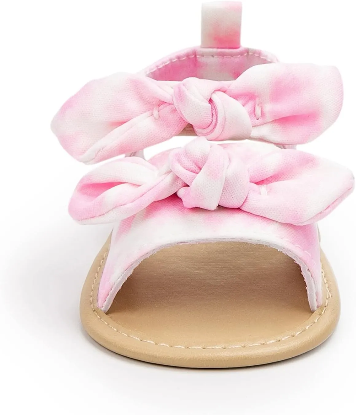 Baby Slippers Shoes Infant Girls Open Toe Bowknot Tie Dye Shoes First Walkers Shoes Summer Toddler Water Shoes Toddler 6