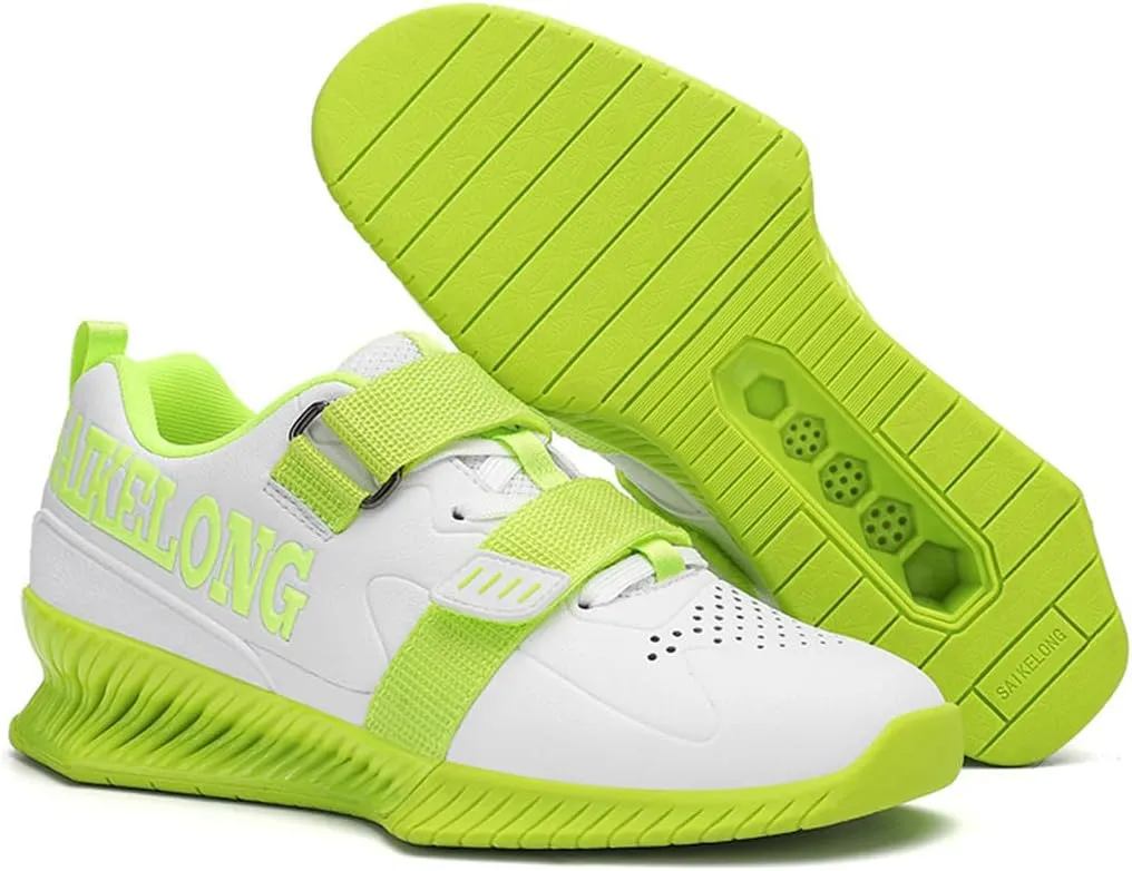 Bodybuilding Trainers for Mens Ligthweight Casual Deadlift Sneakers Weightlifting Squat Shoes Breathable Fitness Sports Shoes