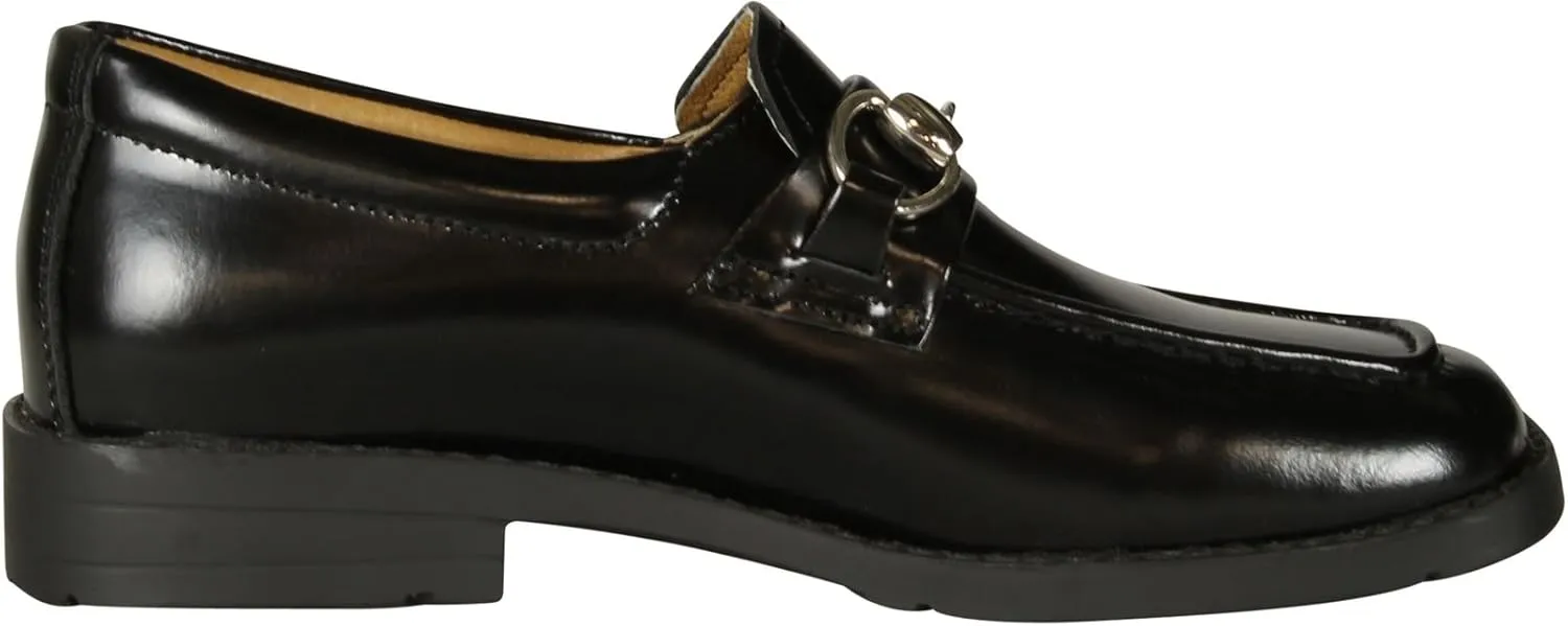 Boys 324 Slip On Loafers with Chain Shoes