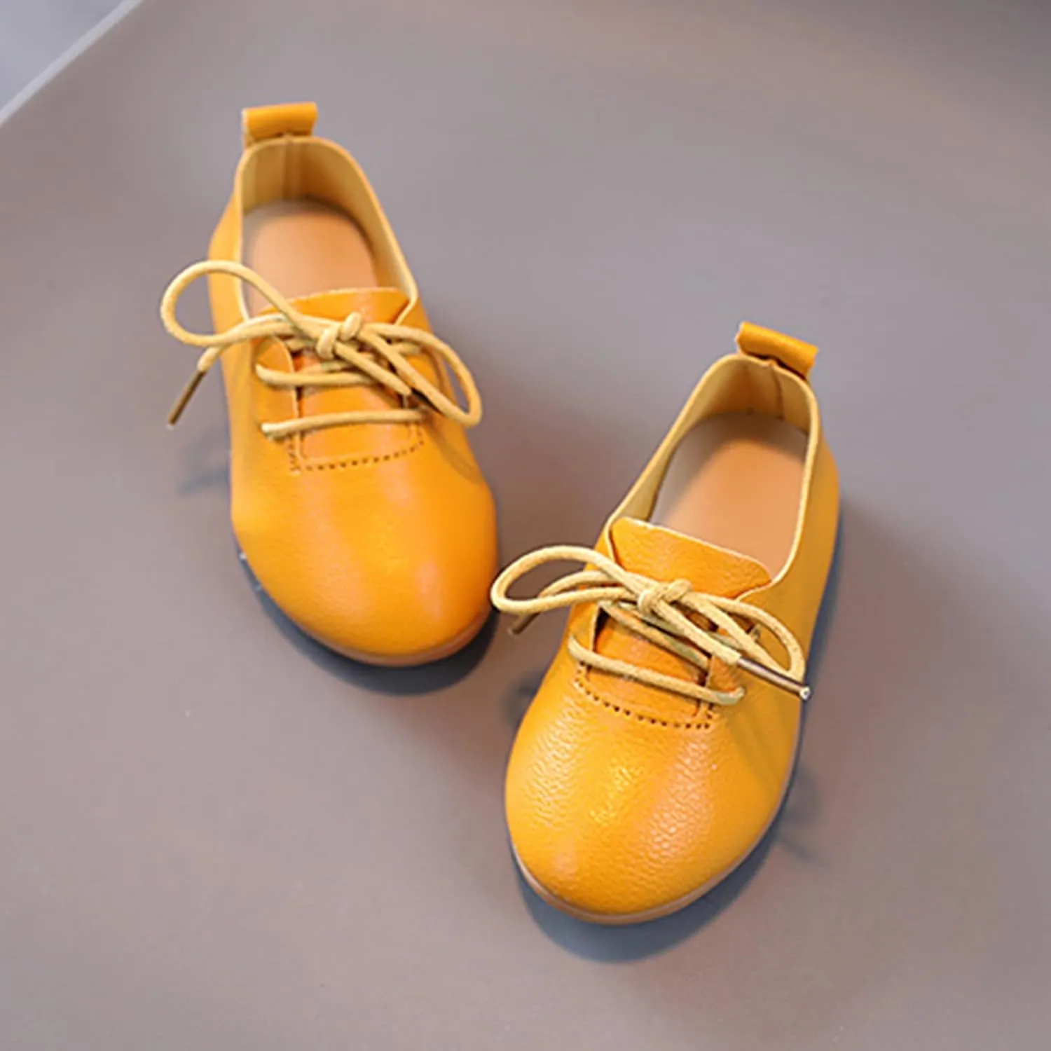 Boys British Style Lce Up Saddle Shoes Toddler Kids Casual School Uniform Formal Casual Oxfords Flat for Wedding