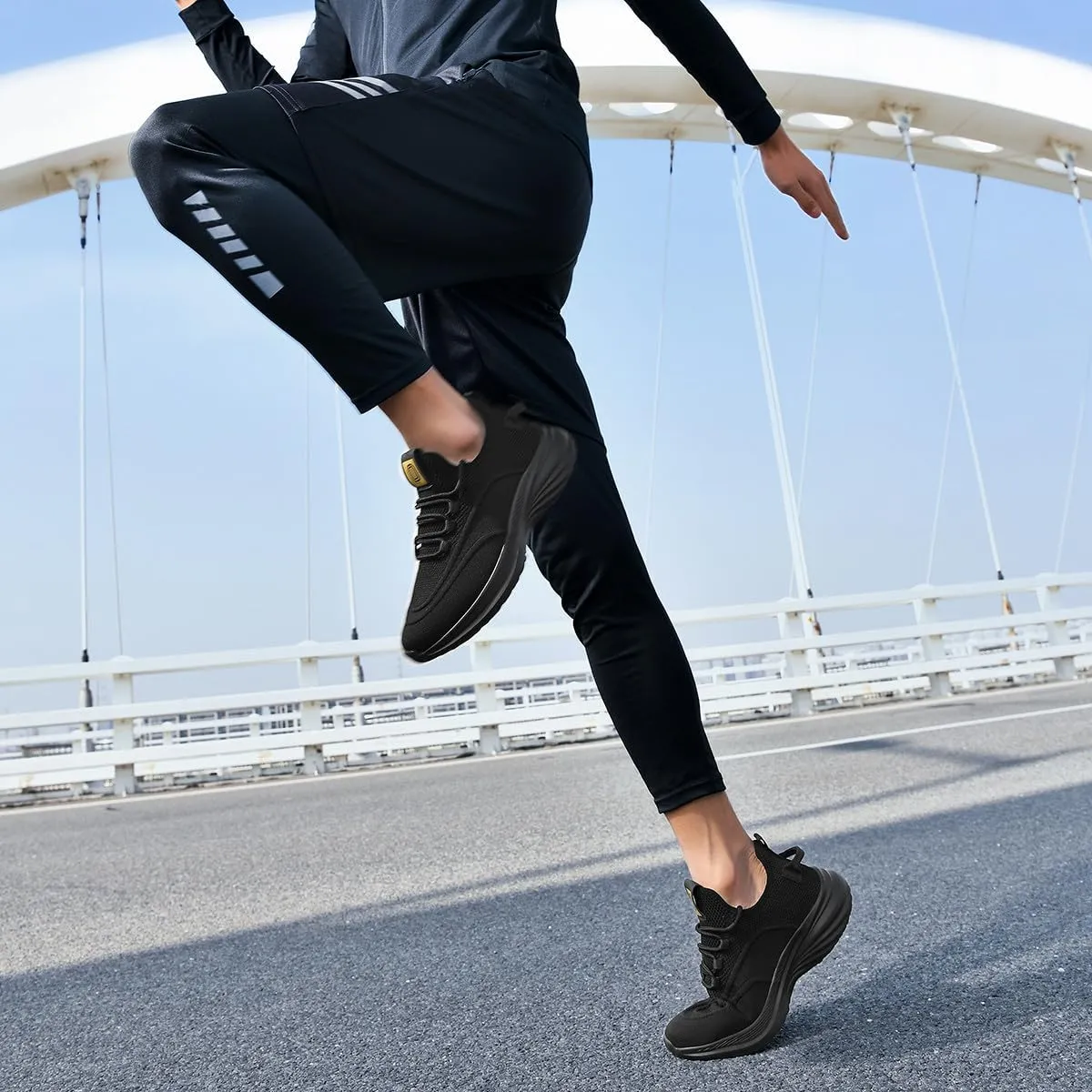 Breathable Mesh Casual Chunky Sneakers Lightweight Road Running Jogging Walking Shoes