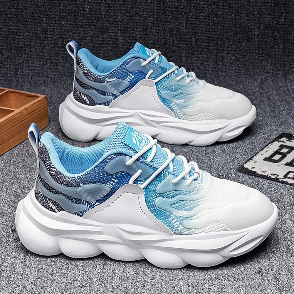 Breathable Mesh Casual Chunky Sneakers Lightweight Road Running Jogging Walking Shoes