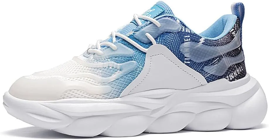 Breathable Mesh Casual Chunky Sneakers Lightweight Road Running Jogging Walking Shoes