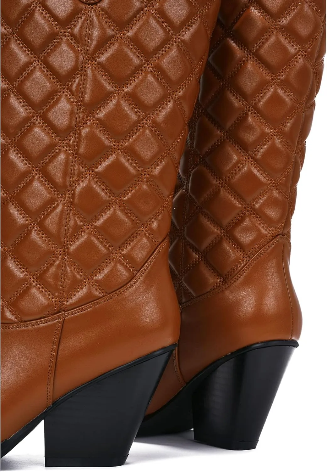 Cape Robbin Belasimo Pointy Toe Block Heel Cowboy Boots