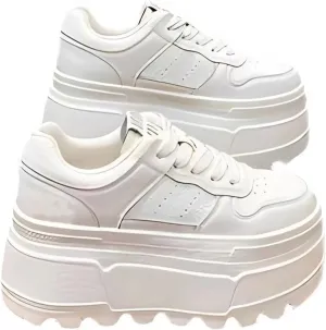 Chunky Sneakers for Women 3-Inch Platform Fashion Casual Shoes Comfortable Walking