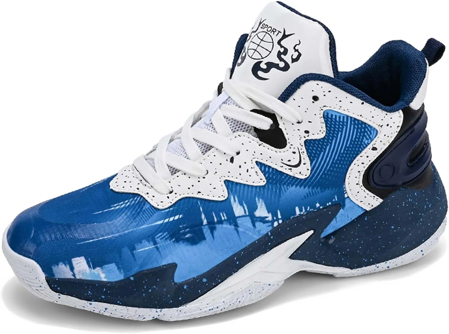 Classic Graffiti for Boys Girls Adults Casual Fashion Breathable Basketball Shoes Lightweight Wide Mesh Walking Shoes Team Sports Shoes Street Training Basketball Shoes dDurable Hiking Jogging Shoes