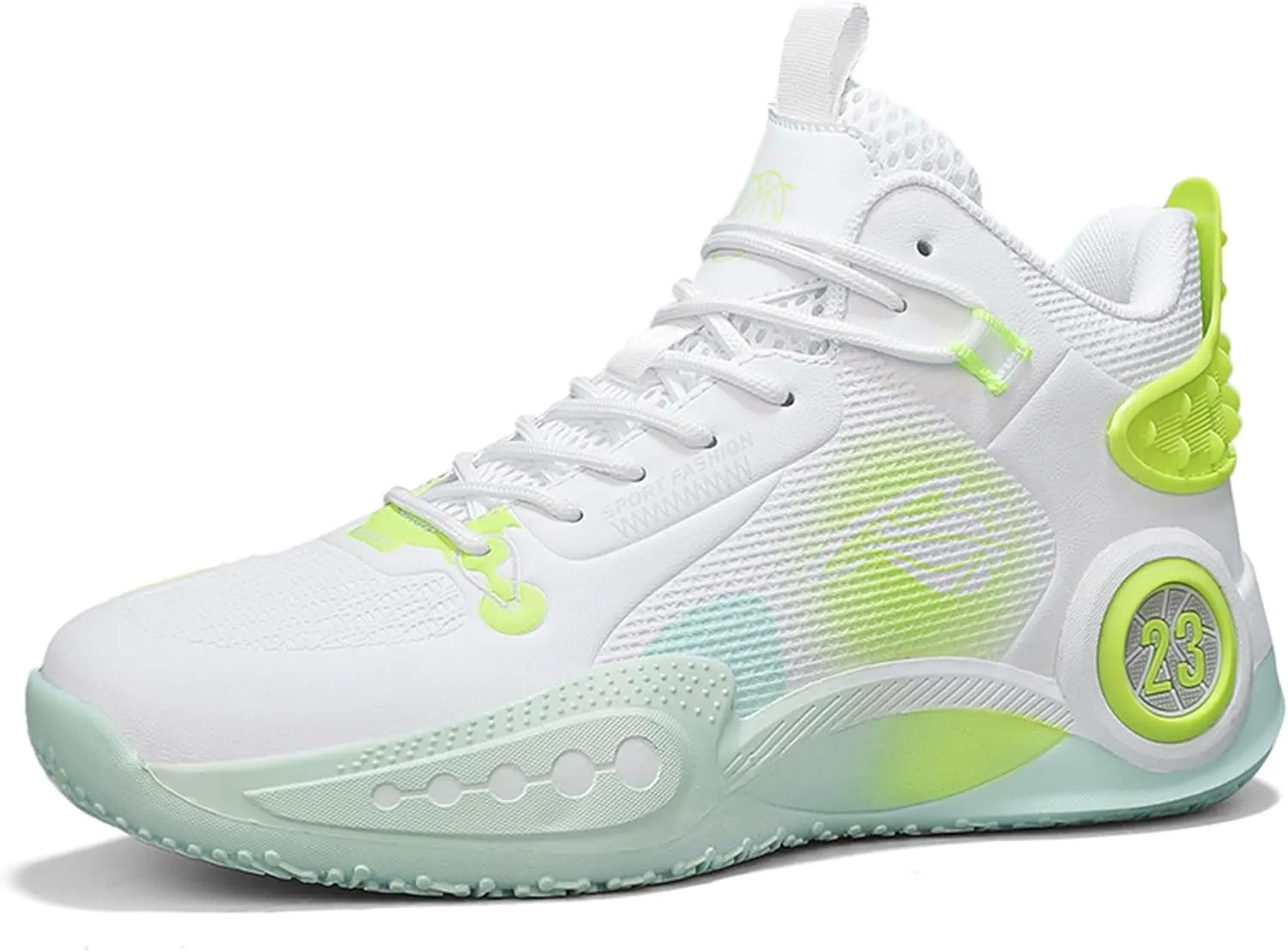 Cool Colored Lace Up Basketball Shoes for Men Women, Comfortable Backpack Hiking Shoes