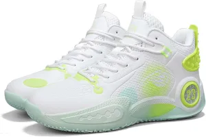 Cool Colored Lace Up Basketball Shoes for Men Women, Comfortable Backpack Hiking Shoes