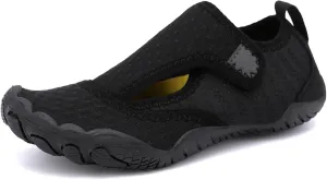 DHAEY Men's Women's Weightlifting Shoes Soft Bottom Strong Anti-Slip Lightweight Comfortable Lifting Squat Shoes Barefoot Trainer Shoes (Color : Black, Size : 13.5 Women/12 Men)