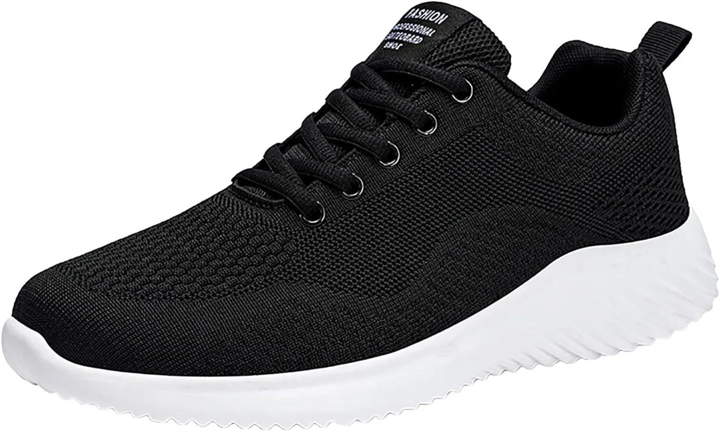 Fashion Men Mesh Mountaineering Casual Sport Shoes Lace Up Solid Color Running Breathable Soft Bottom Shoes Men Sneaker