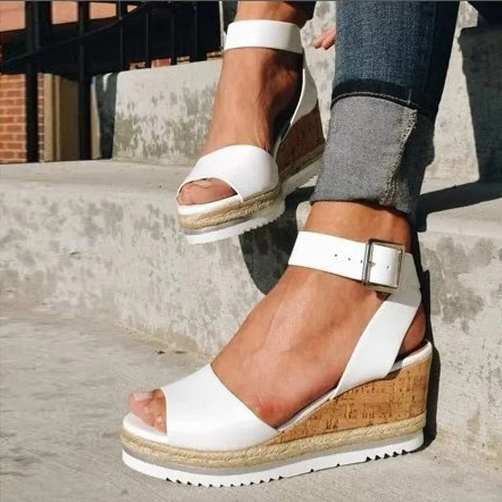 Gibobby Womens Espadrilles Sandals Flats,Women's Platform Sandals Espadrille Wedge Summer Ankle Strap Studded Open Toe Sandal