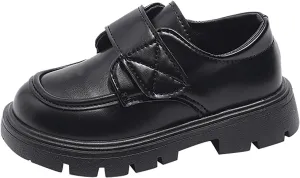 Girls Dress Shoes Chunky Loafers for Girl Platform Heel Leather Flats Round Toe School Uniform Mary Jane Shoes