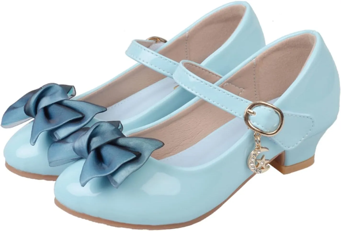 Girls Mary Jane Dress Shoes Bows Flower Girl Wedding School Low Heels Toddler Little Kids Pump Shoes Girl School Shoes