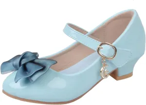 Girls Mary Jane Dress Shoes Bows Flower Girl Wedding School Low Heels Toddler Little Kids Pump Shoes Girl School Shoes
