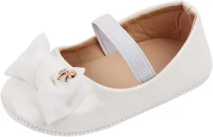 Infant Baby Girl Mary Jane Dress Shoes Ballet Flats for Girl Wedding Party School Shoes Bowknot Shoes