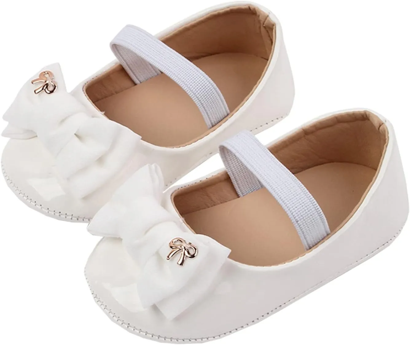 Infant Baby Girl Mary Jane Dress Shoes Ballet Flats for Girl Wedding Party School Shoes Bowknot Shoes