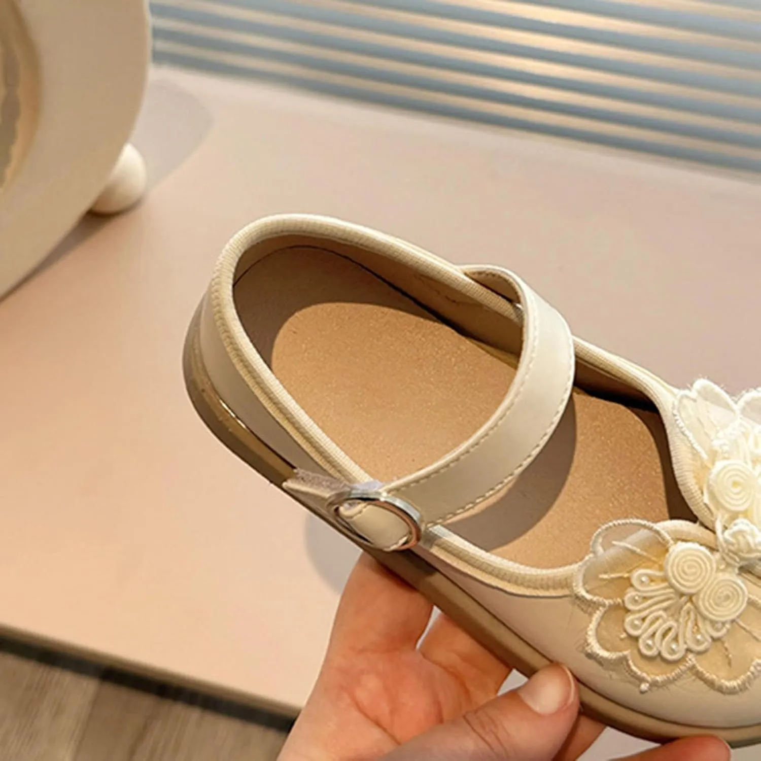 IWIHMIV Toddler Girl Casual Dress Shoe Non Slip Little Girl School Shoes for Wedding Party Leather Mary Jane Shoes