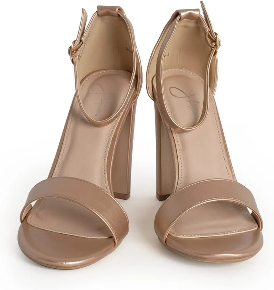 J. Adams Shirley Heels for Women - Ankle Strap High Heel Dressy Sandals