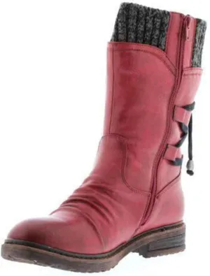 Ladmiple Boots For Women 2024 Low Heel Combat Boots Side Zipper Mid Calf Motorcycle Riding Military Biker Boots Ankle Booties