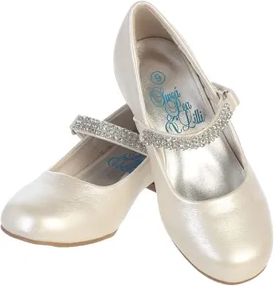 Mary Jane Shoes for Girls Dress Shoes Flower Girl Heels for Church Wedding Easter Christmas Zapatillas para Nias de Vestir