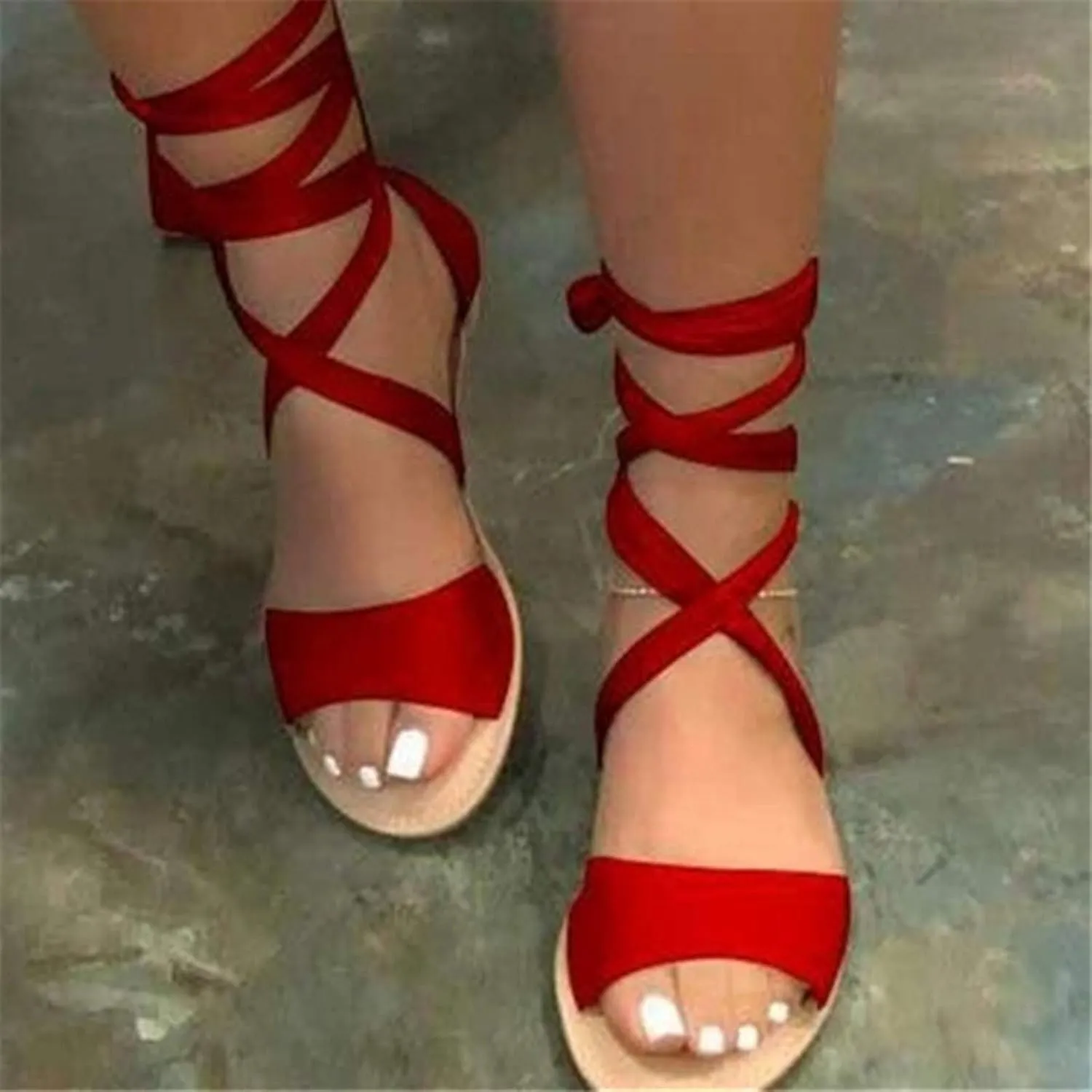 Masbird Sandals for Women Casual Summer,Women's Sandals Bohemian Beach Sandals Gladiator Sandals Retro Back Zip Flat Shoes