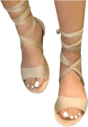 Masbird Sandals for Women Casual Summer,Women's Sandals Bohemian Beach Sandals Gladiator Sandals Retro Back Zip Flat Shoes
