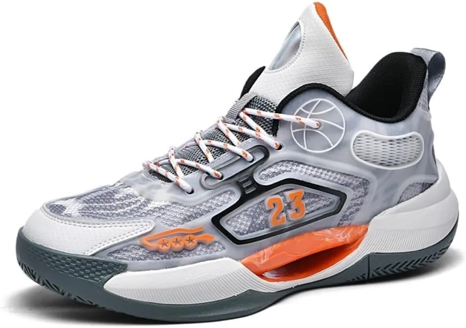 Men's Basketball Shoes are Breathable Anti Slip Wear-Resistant Fashionable Outdoor Basketball Boots