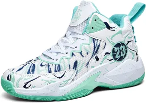 Men's Basketball Shoes No-Slip Breathable Outdoor Shoes for Women Fashion Graffiti Training Shoes