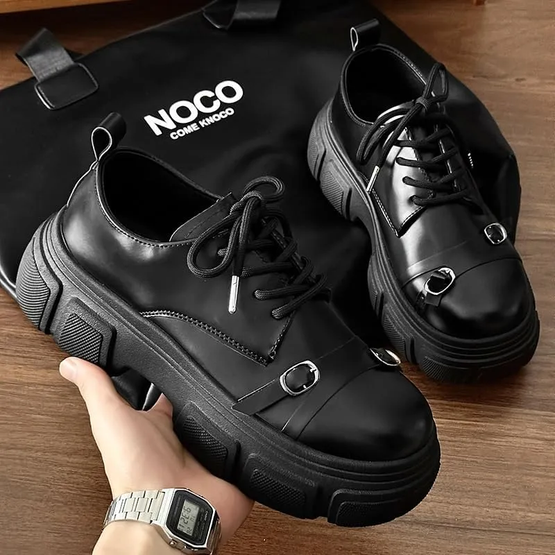 Men's Breathable Leather Wingtip Brogue Oxfords Business Office Wedding Formal Modern Derby for Men
