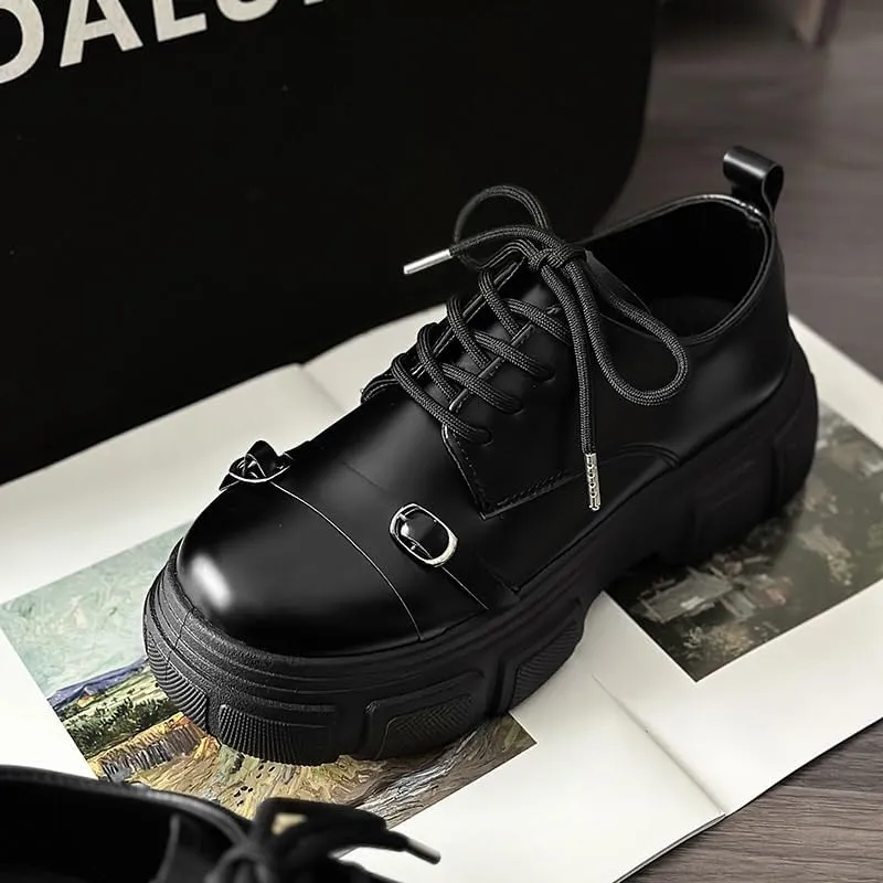 Men's Breathable Leather Wingtip Brogue Oxfords Business Office Wedding Formal Modern Derby for Men