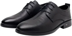 Men's Breathable Leather Wingtip Brogue Oxfords Lightweight All-Day Comfort Non-Slip Soft Sole Penny