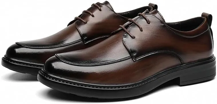 Men's Dress Shoes Classic Formal Business Pointed Toe Derbys Patent Leather Wedding Oxford Shoes