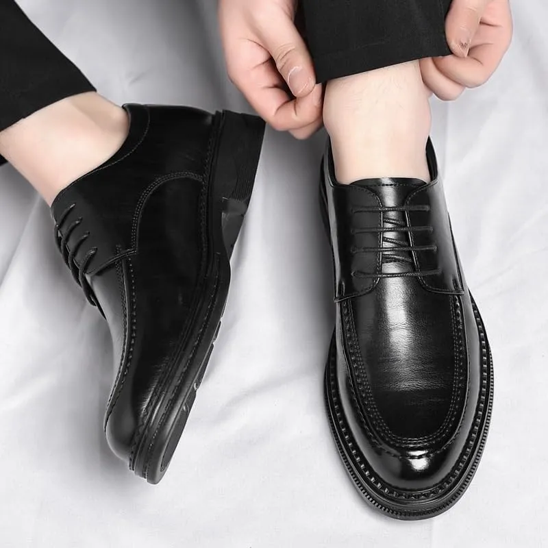 Men's Dress Shoes Mens Patent Leather Lace Up Oxford Shoes Modern Pointed Toe Derby Shoes
