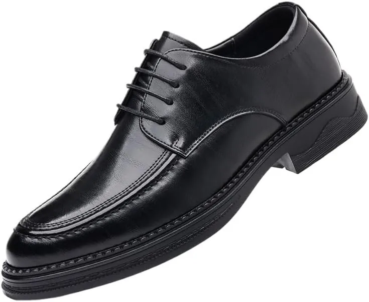 Men's Dress Shoes Mens Patent Leather Lace Up Oxford Shoes Modern Pointed Toe Derby Shoes