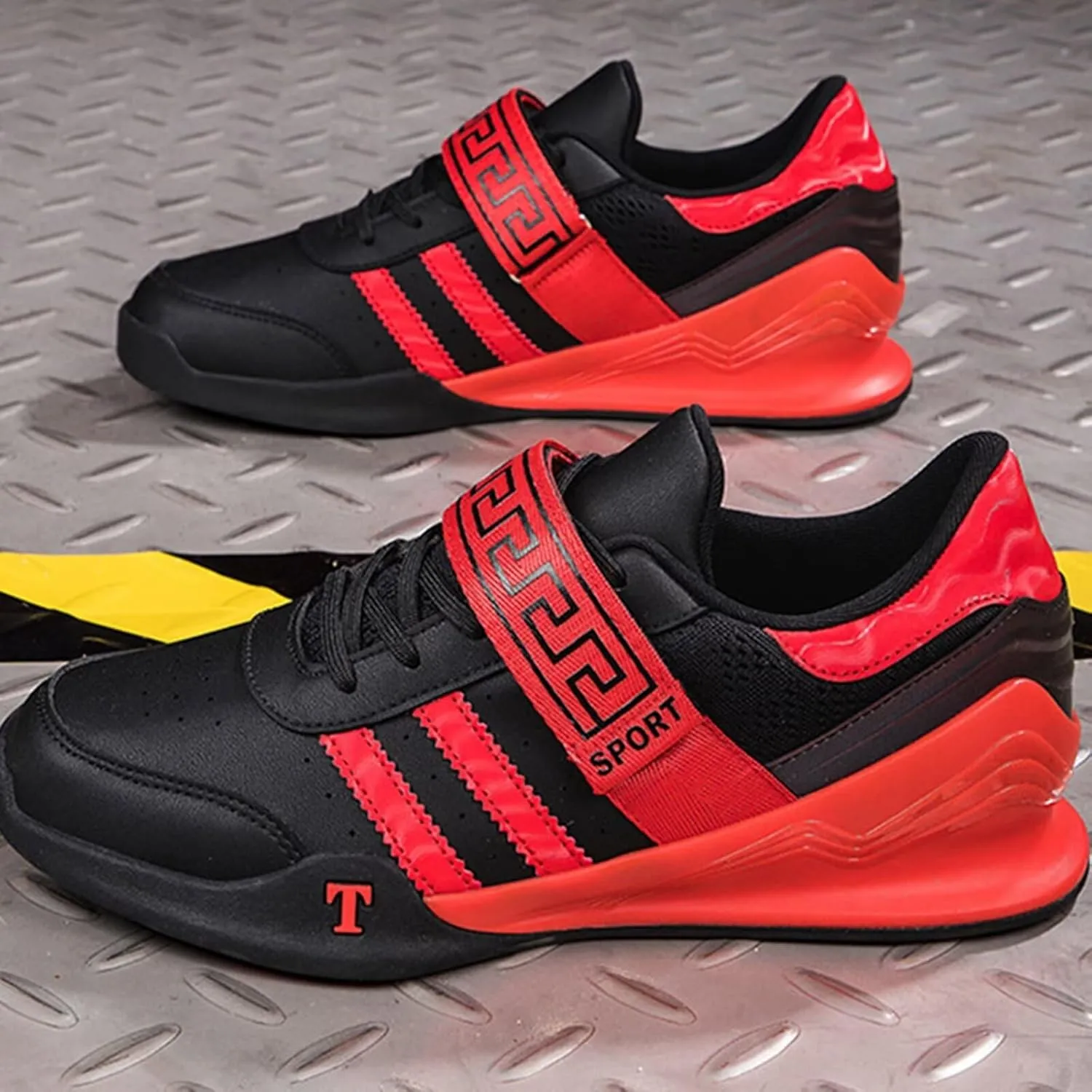 Men's Powerlifting Squat Shoes - Unisex Anti-Skid Breathable Gym Sneakers for Weightlifters, Gym Enthusiasts