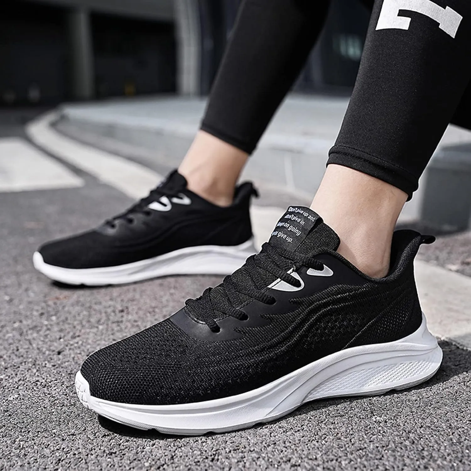 Mens Shoes Mesh Breathable Lace Up Solid Color Casual Fashion Simple Shoes Running Sneaker Organizers and Storage Men