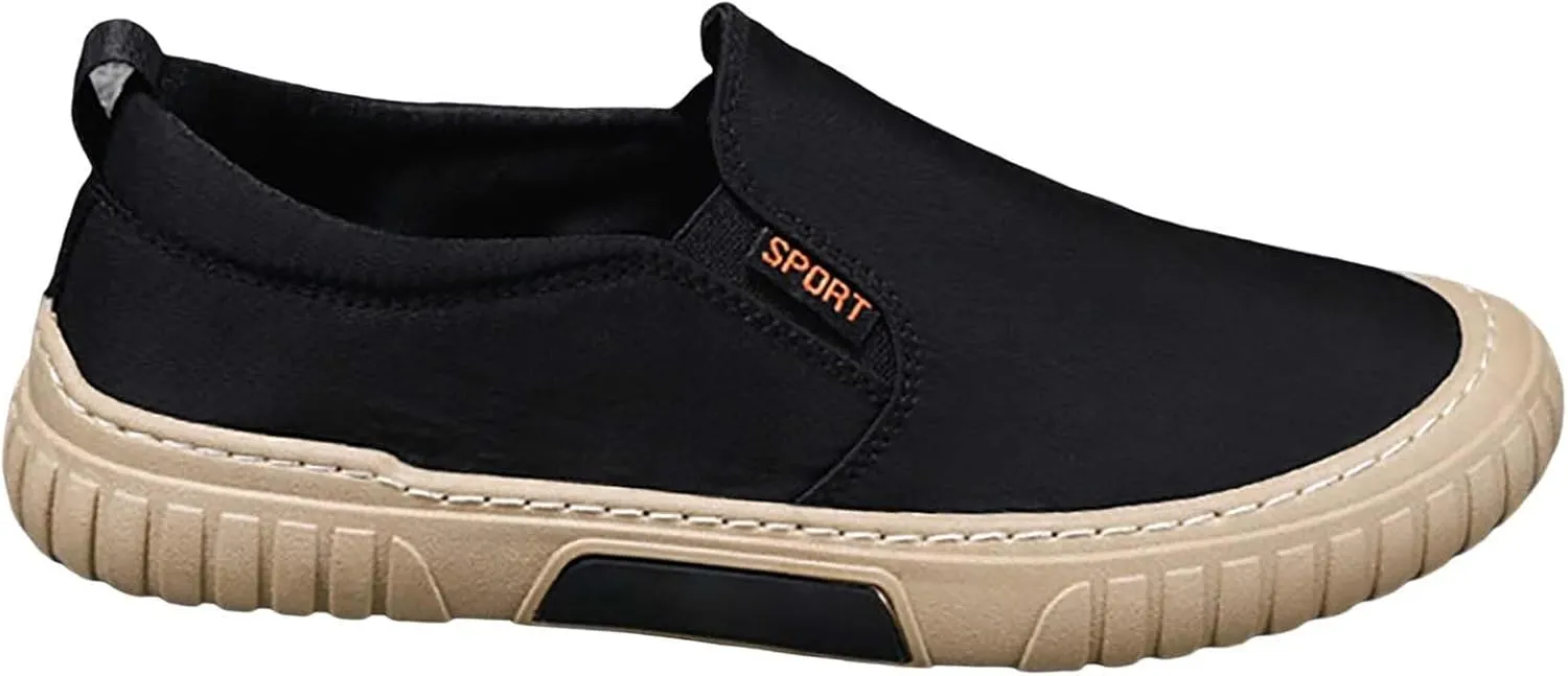 Men's Single Foot Stirrup Sneakers Canvas Comfortable Breathable Casual Fashion Shoes Slip for Summer