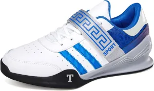 Mens Weightlifting Shoes Anti-Slip Deadlift Squat Shoes Breathable Lightweight Fitness Cross-Trainer for Gym Powerlifting Heavy Lifting