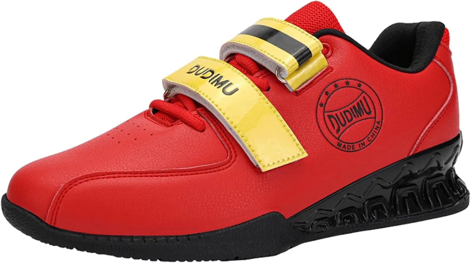 Men's Weightlifting Shoes, Ligthweight Bodybuilding Trainers Multisport Deadlift Sneakers Wear-Resistant Ati-Slip Squat Fitness Sports Shoes