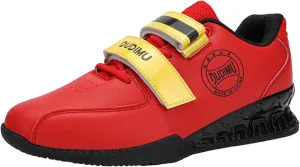 Men's Weightlifting Shoes, Ligthweight Bodybuilding Trainers Multisport Deadlift Sneakers Wear-Resistant Ati-Slip Squat Fitness Sports Shoes