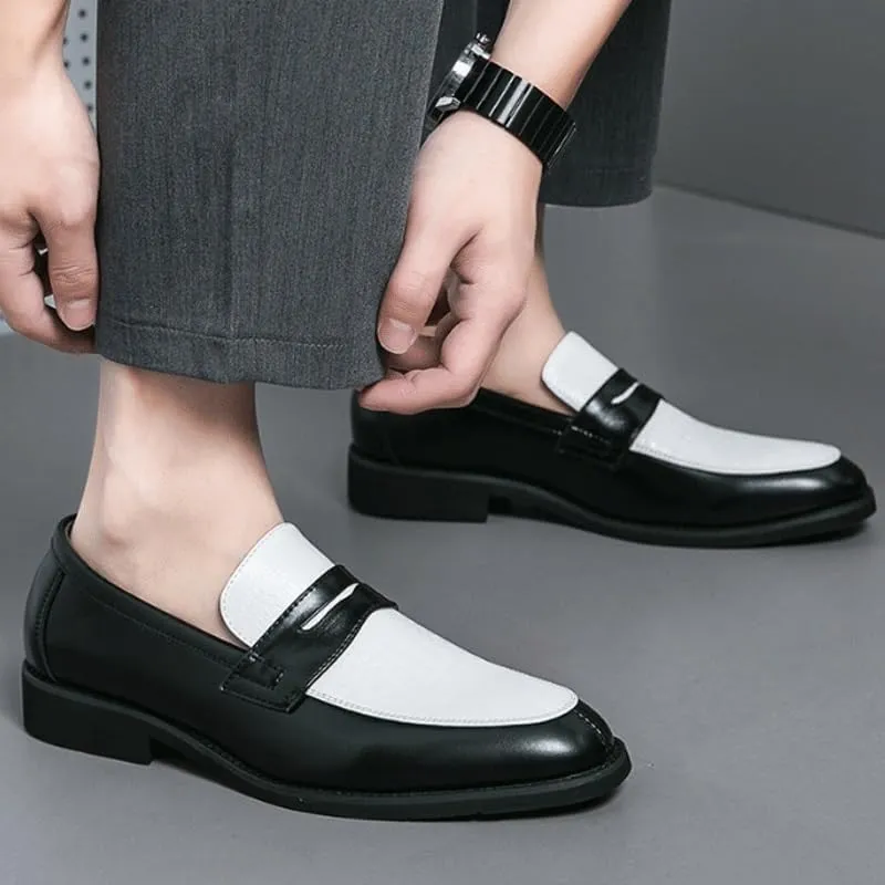Men's Wingtip Two Tone Patchwork Brogue Oxfords Shoes Walking Office Loafers Work Flats Breathable Sport Outdoor Footwear