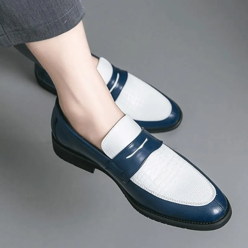 Men's Wingtip Two Tone Patchwork Brogue Oxfords Shoes Walking Office Loafers Work Flats Breathable Sport Outdoor Footwear