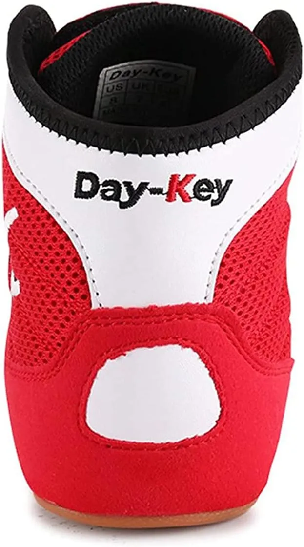 Men's Women's Wrestling Boots, Breathable Boxers Trainers Anti-Slip Weightlifting Shoes for Youth Children Kids