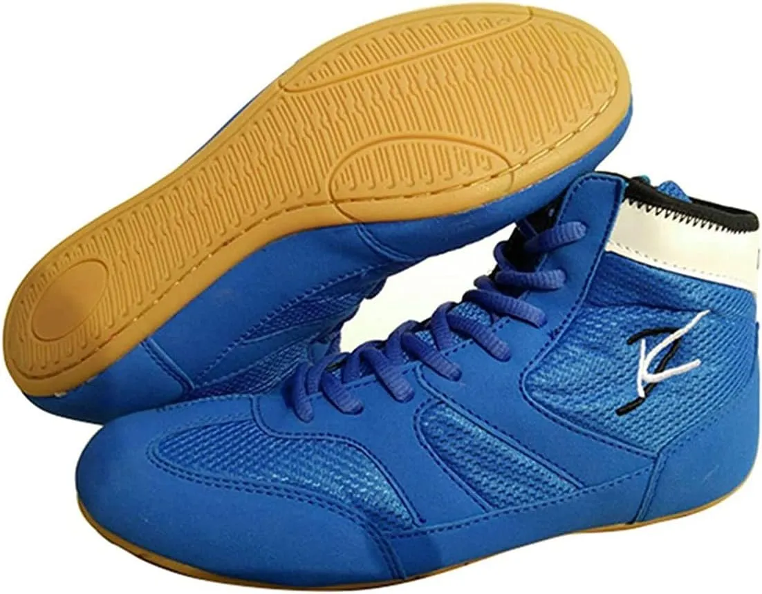 Men's Women's Wrestling Boots, Breathable Boxers Trainers Anti-Slip Weightlifting Shoes for Youth Children Kids