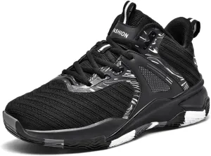 New Youth Actual Combat Casual Fly-Woven Sports Running Basketball Shoes