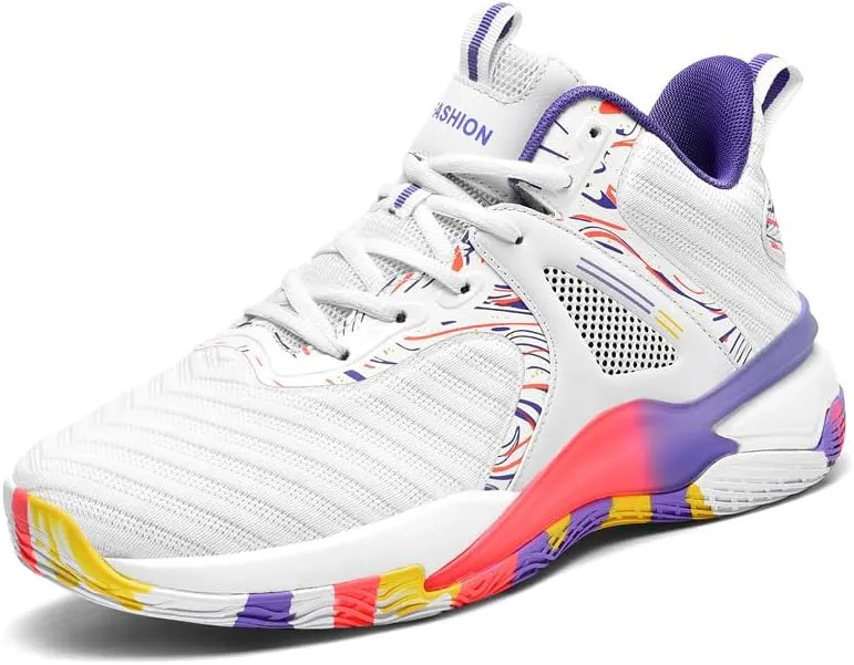 New Youth Actual Combat Casual Fly-Woven Sports Running Basketball Shoes